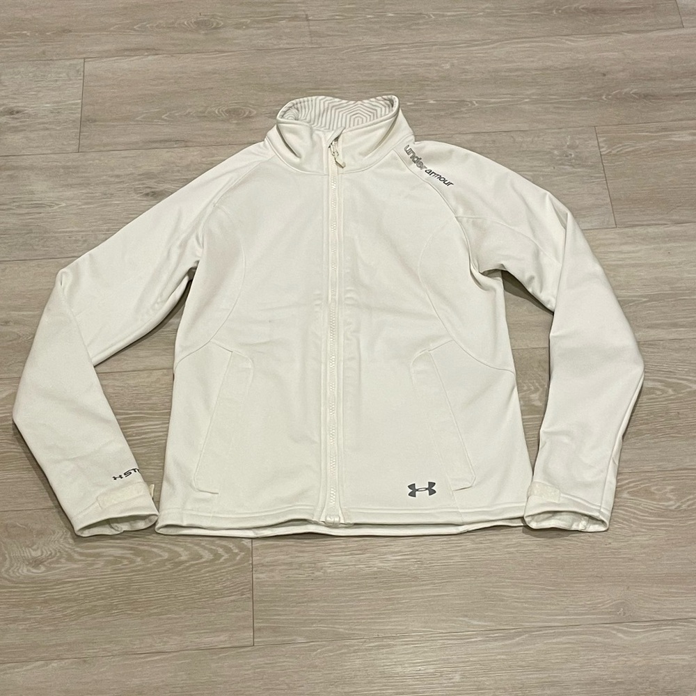 Under Armour Storm Coldgear Infrared Ivory Zip-Up Jacket Size XS Women